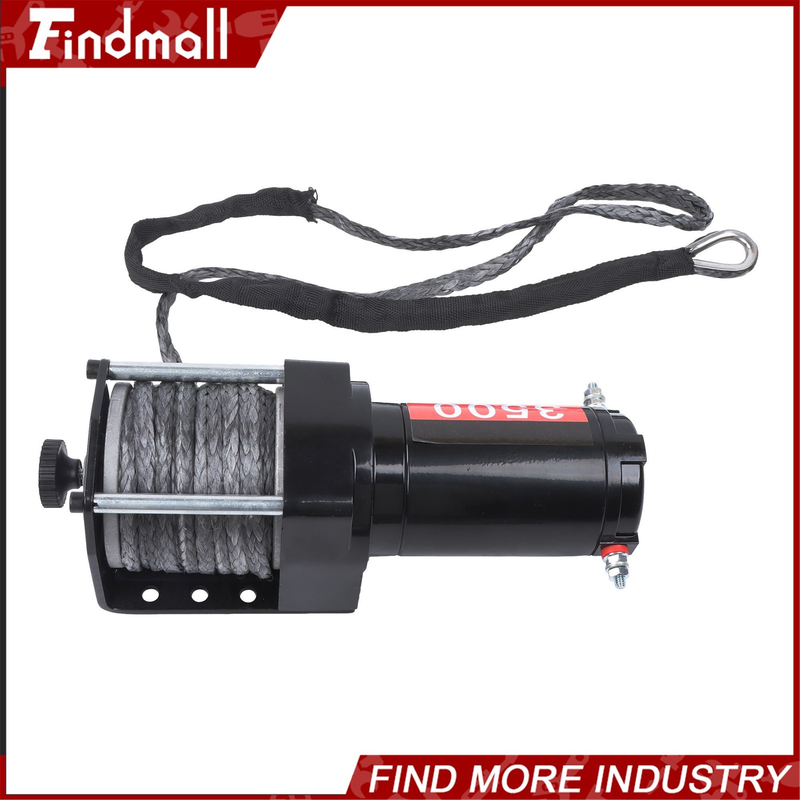 Findmall 3500lbs 12V Synthetic Rope Electric Winch w/ Wireless + Wired Remote