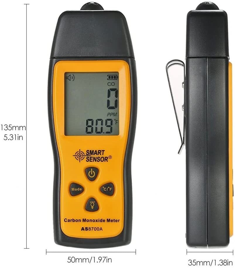 Handheld Carbon Monoxide Meter,CO Detector,Portable CO Gas Leak Detector Meter