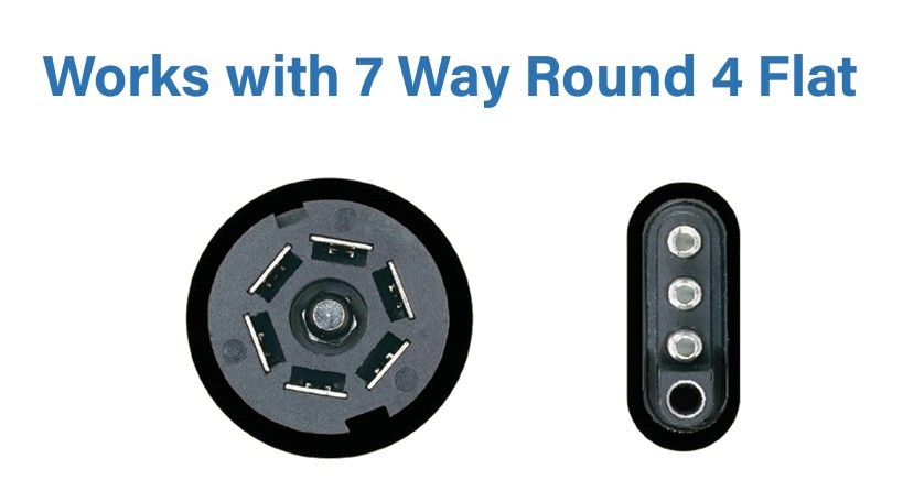 7 Way & 4 Flat Trailer Tow Hitch Wiring Plug Receptacle & USCAR Connector