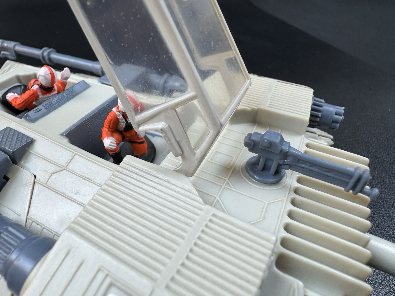 Star Wars Snowspeeder 1982 Kenner Micro Collection with both die cast figures