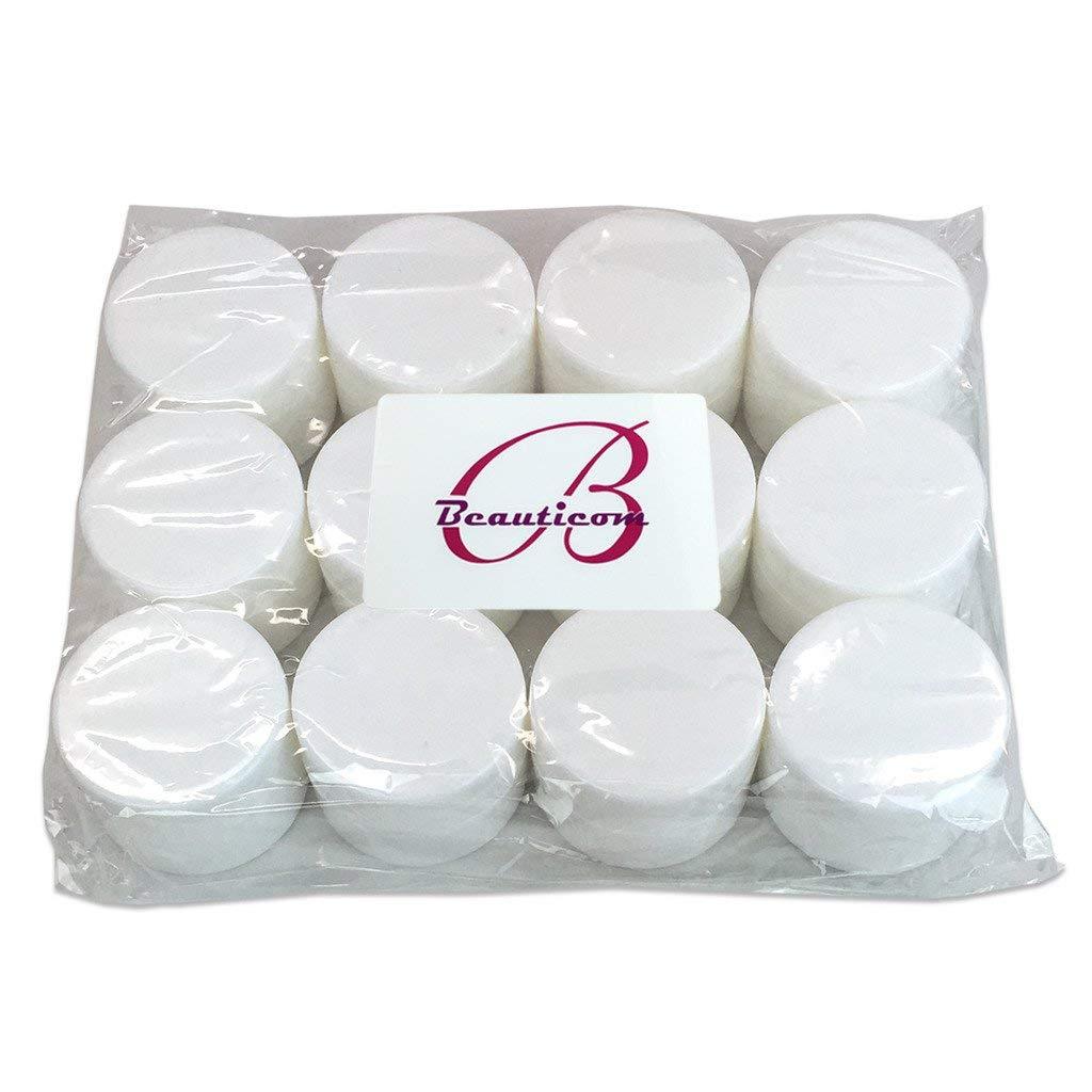 120Pcs 7g White Color Cosmetic Empty Jar Pot Eyeshadow Makeup Cream Lip Balm 7ml