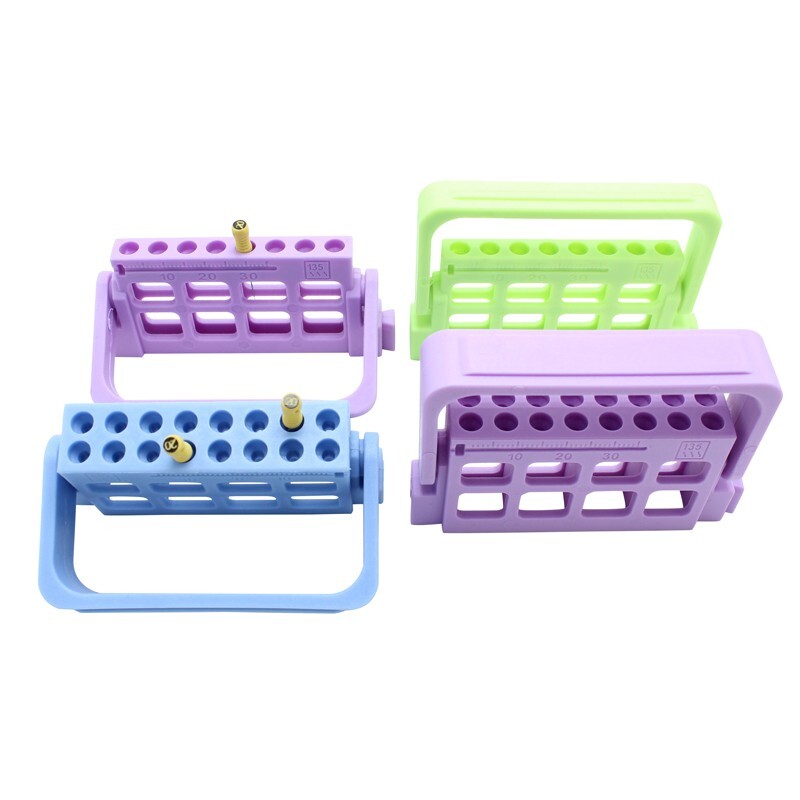 8/16 Holes Dental Endo Endodontic Root Canal File Holder Lab Files Drill Stand