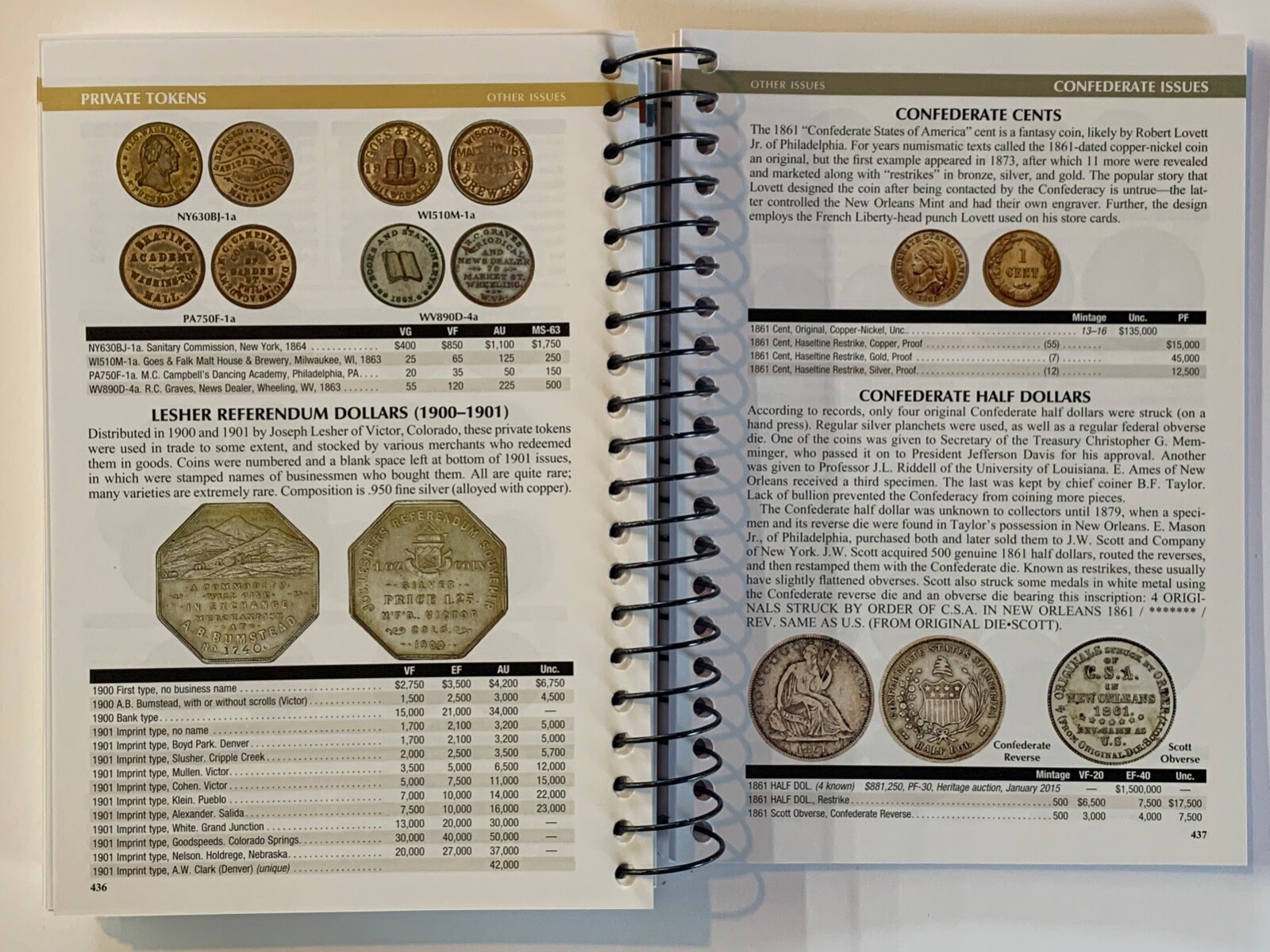 2025 Red Book Price Guide to U.S. Coins Spiral Bound, 78th Edition, Yeoman