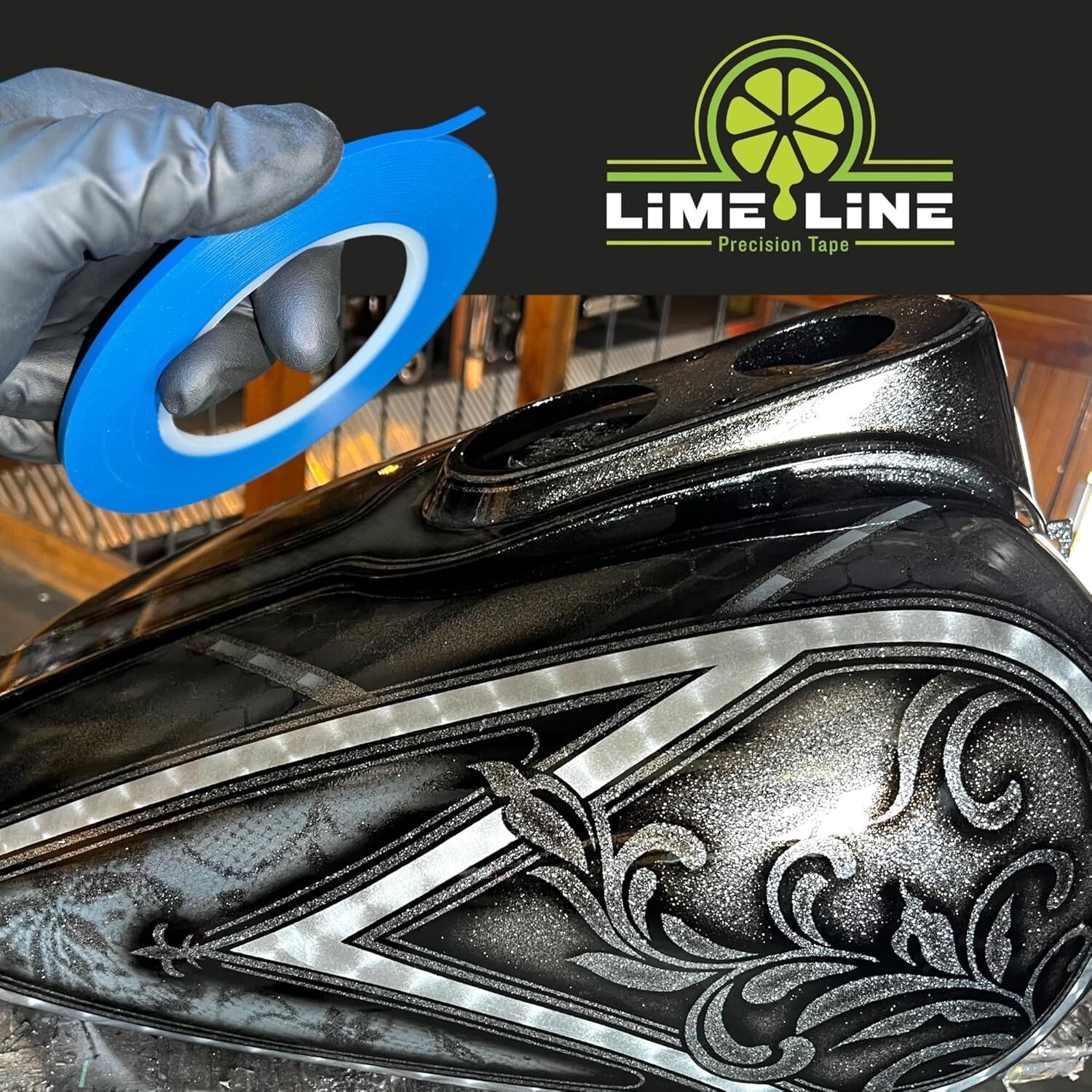 LiME LiNE Vinyl Masking Tape for Pinstriping - Combo Pack [ 1/4" 1/8" 1/16" ]
