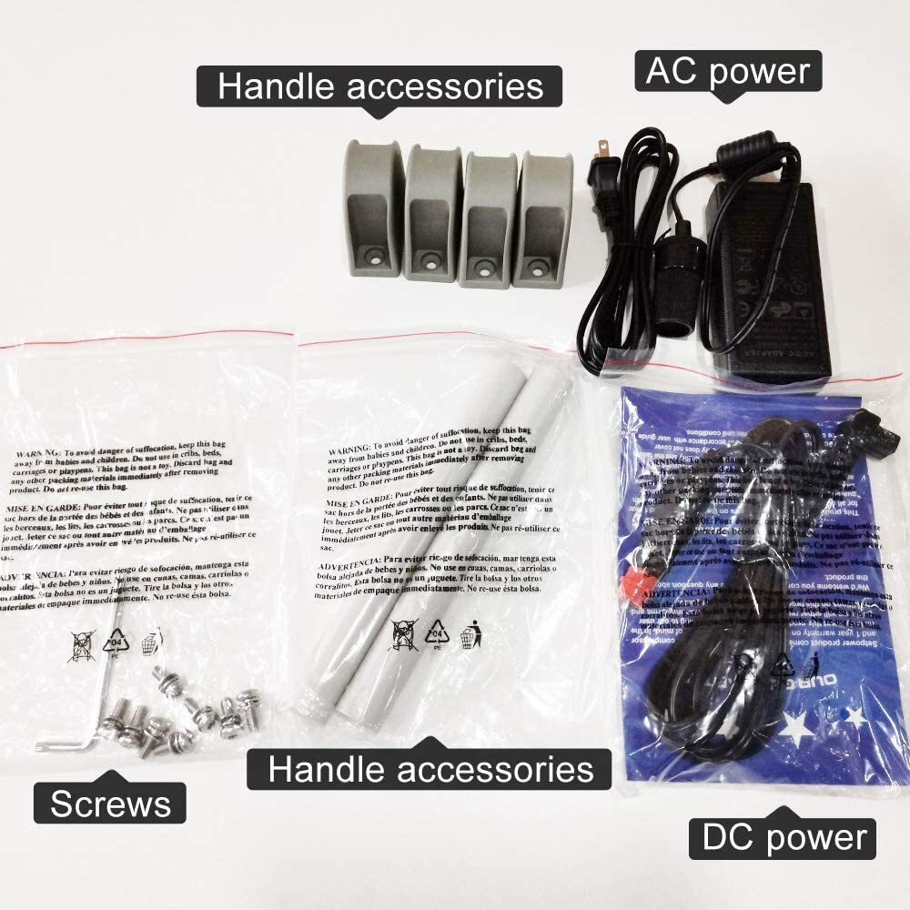 SetPower 31/42/53QT Truck Refrigerator 12V Portable Fridge Freezer With Slide