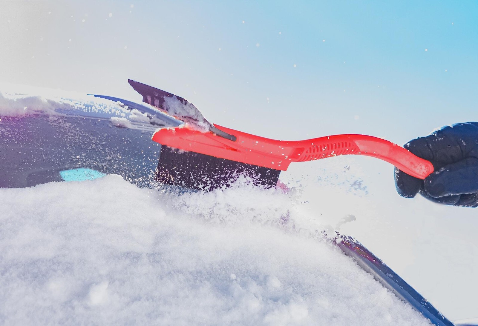 Hopkins SubZero 23" Ice Hammer Heavy Duty Snowbrush & Ice Scraper Yellow 16511