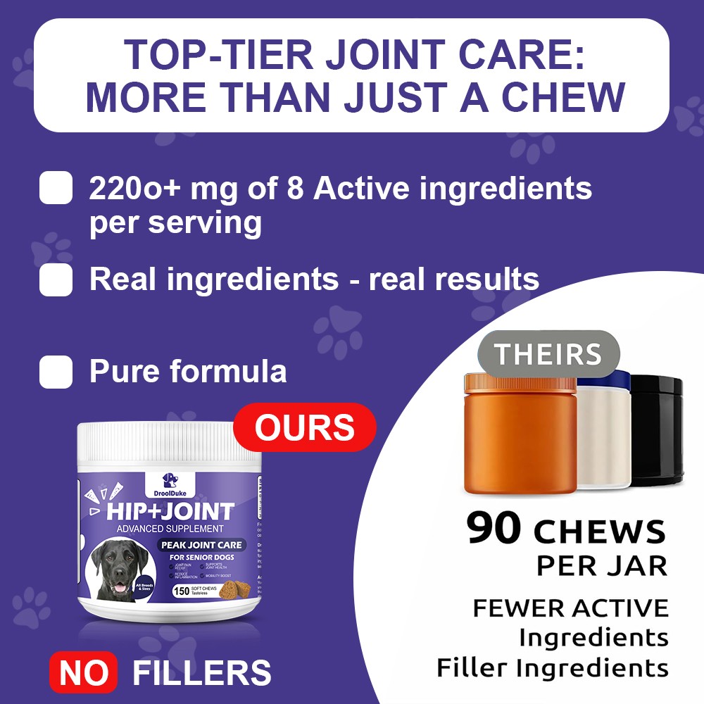 150 Chews Dog Hip and Joint Support Glucosamine Chondroitin MSM Supplement USA