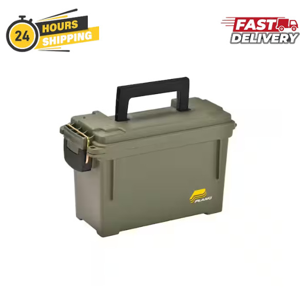 Plano Field Ammo Box, OD Green, Lockable Ammunition Storage Box with Heavy-Duty