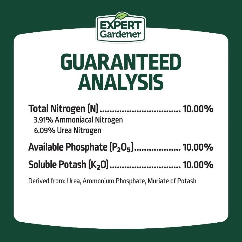 Expert Gardener All Purpose Plant Fertilizer, 10-10-10 Fertilizer, 40 lb.