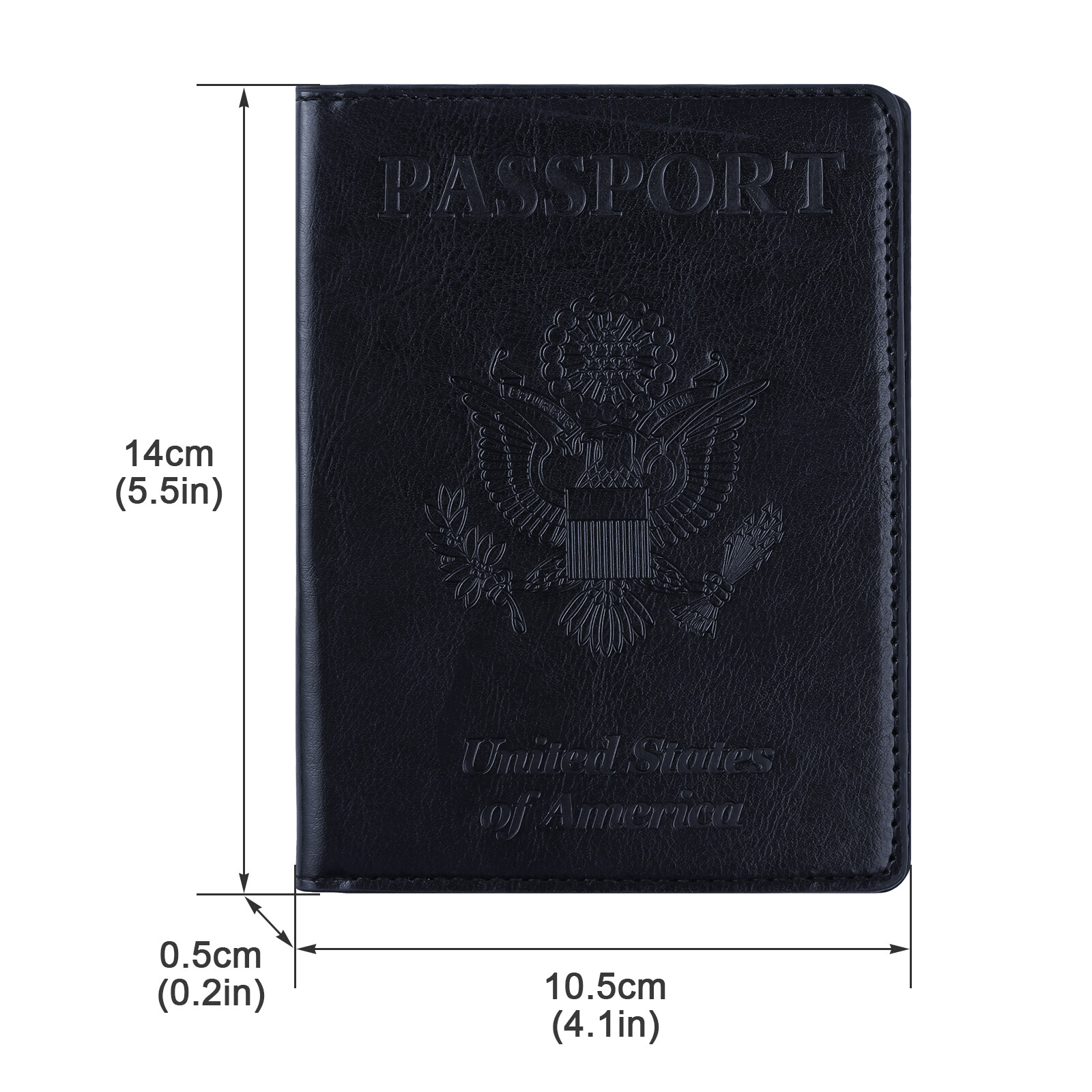 Slim Leather Travel Passport Wallet Holder RFID Blocking ID Card Case Cover US