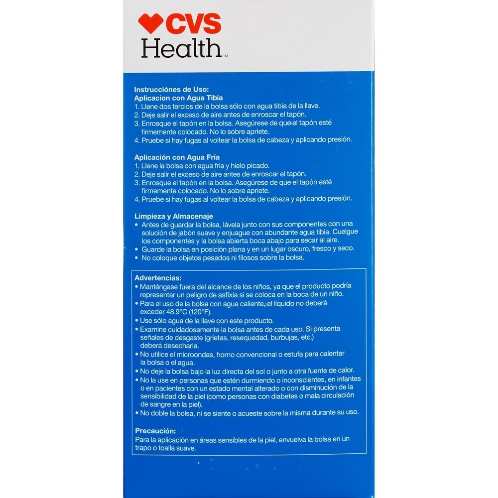 Hot Warm or Cold Water Bottle Made Without Natural Latex Rubber