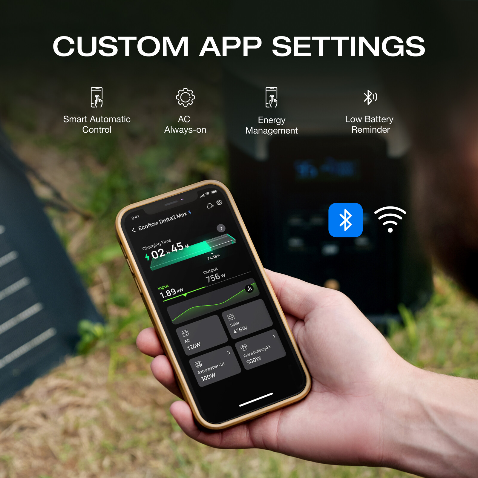 EcoFlow DELTA 2 Max Portable Power Station 2048Wh LFP Generator for Outdoor