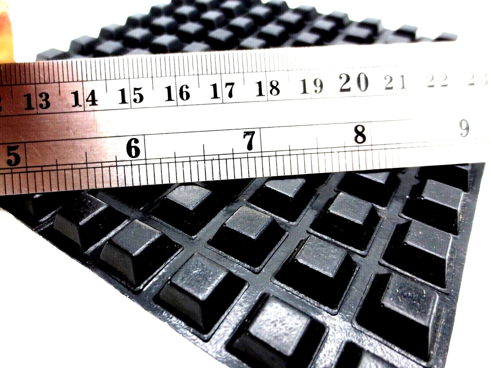 1/4" Tall 1/2" Square Rubber Feet Adhesive Backing - Durable Pad For Electronics