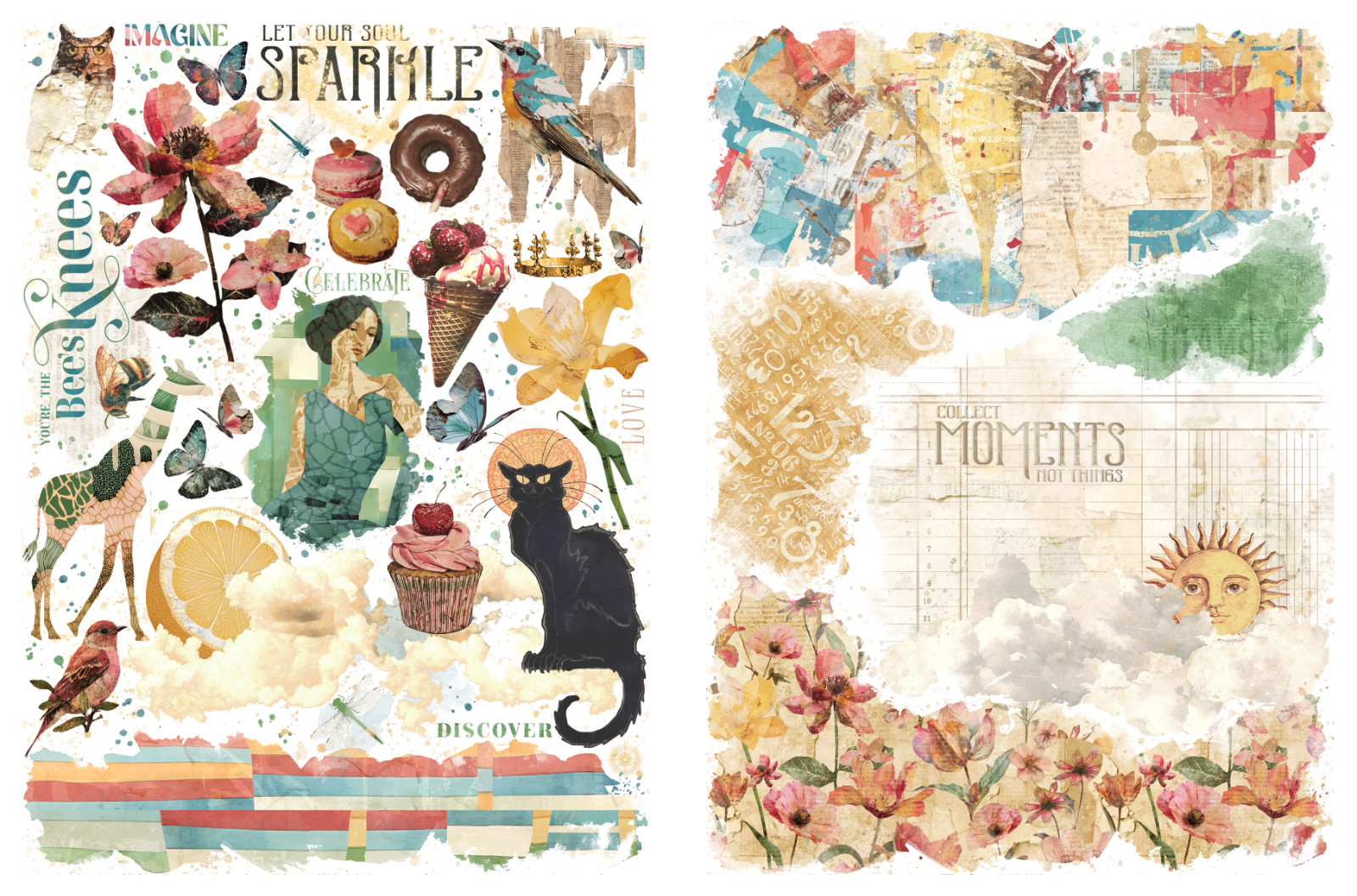 GRAPHIC 45 JOURNALING THROUGH TIME COLLECTION CALENDAR PLANNER JOURNAL NOTEBOOK