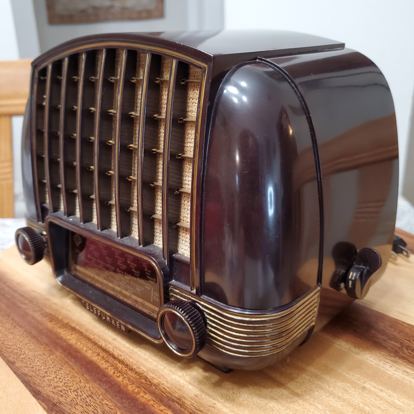 Ultra Rare Vintage 1954 Telefunken U-1515 Marimba Radio - Very Nice Works