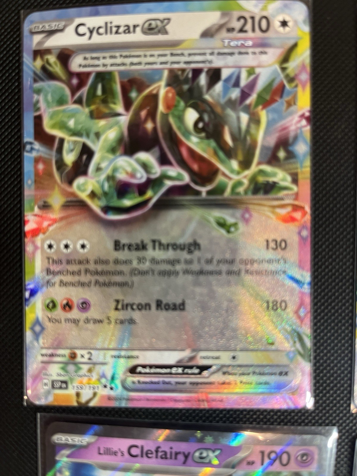 Pokemon TCG Double Rare Lot (Tera Cards, Lillie’s Clefairy, Persian +) 15 Cards