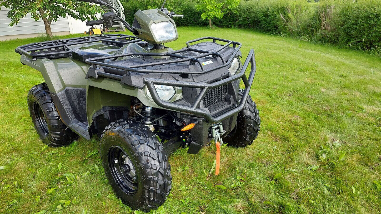 For 2014-2023 Polaris Sportsman 450 570 &ETX Front & Rear Brush Guard Bumper Set