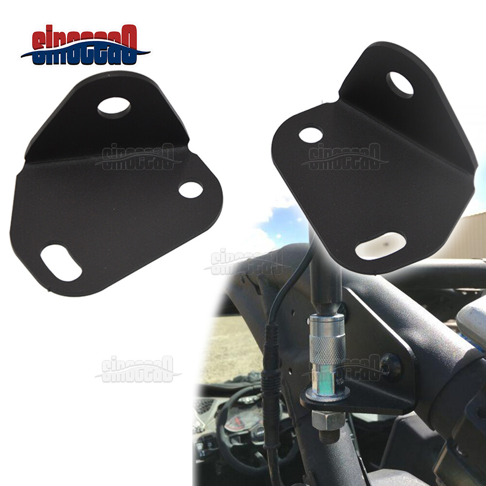 For 2024 Can-Am Maverick X3 Rear LED Flag Whip Antenna Reverse Light Brackets