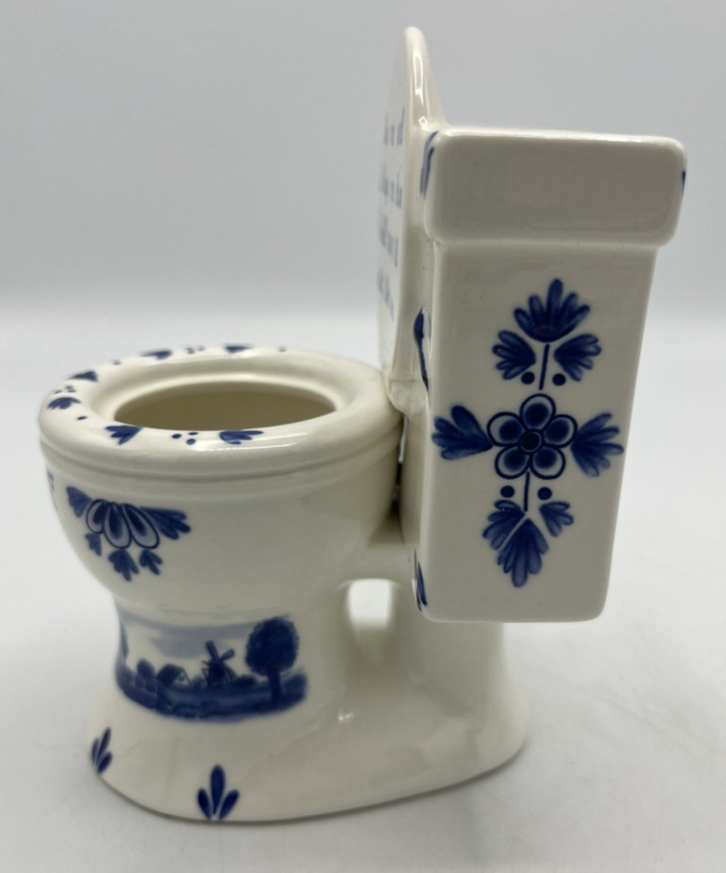 Delftware Delft Toothbrush Holder Ceramic Toilet Bowl Holland
