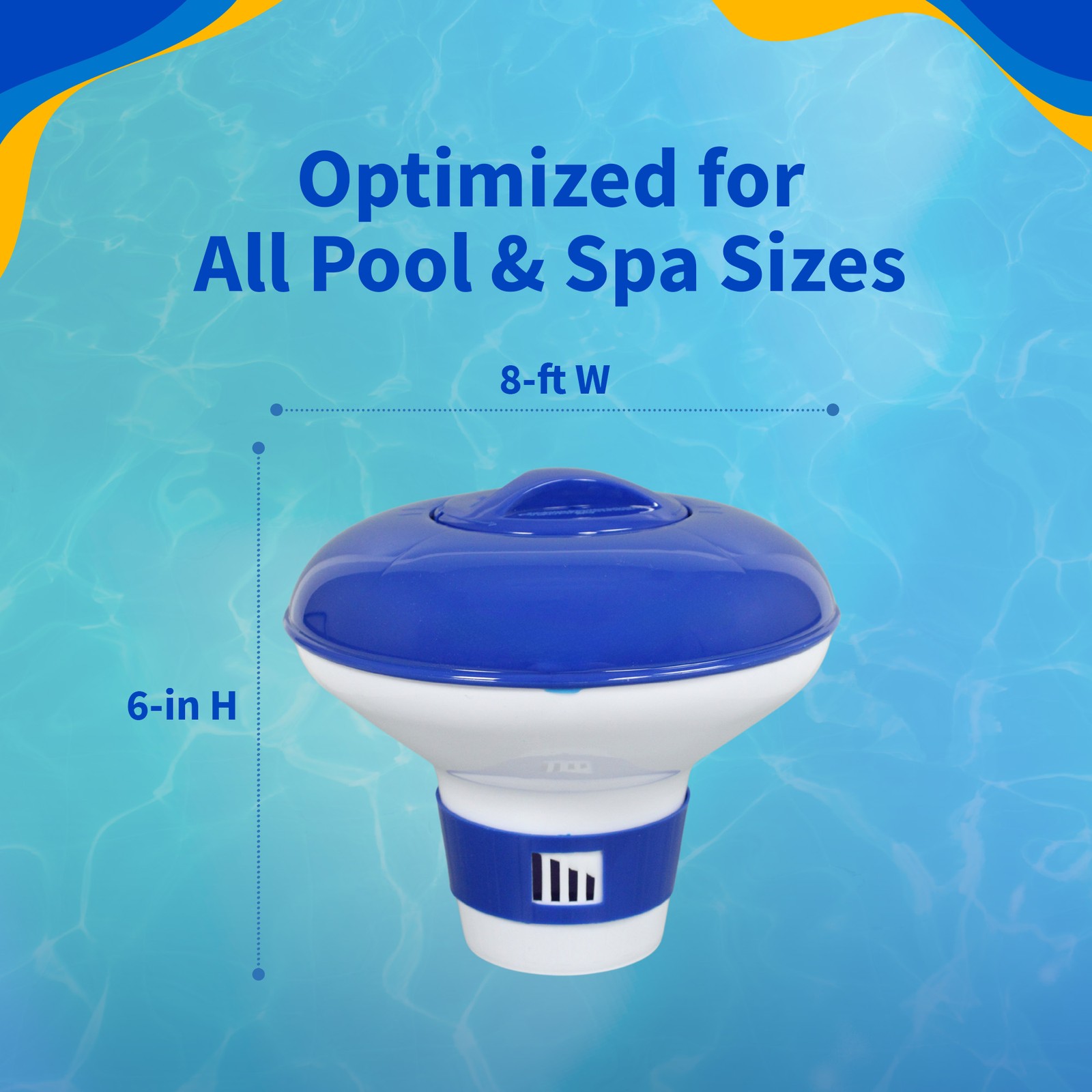 Large Floating Chlorine Dispenser for Pools