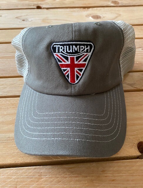 Vintage TRIUMPH Triangle logo hat with mesh back  FREE SHIPPING in USA