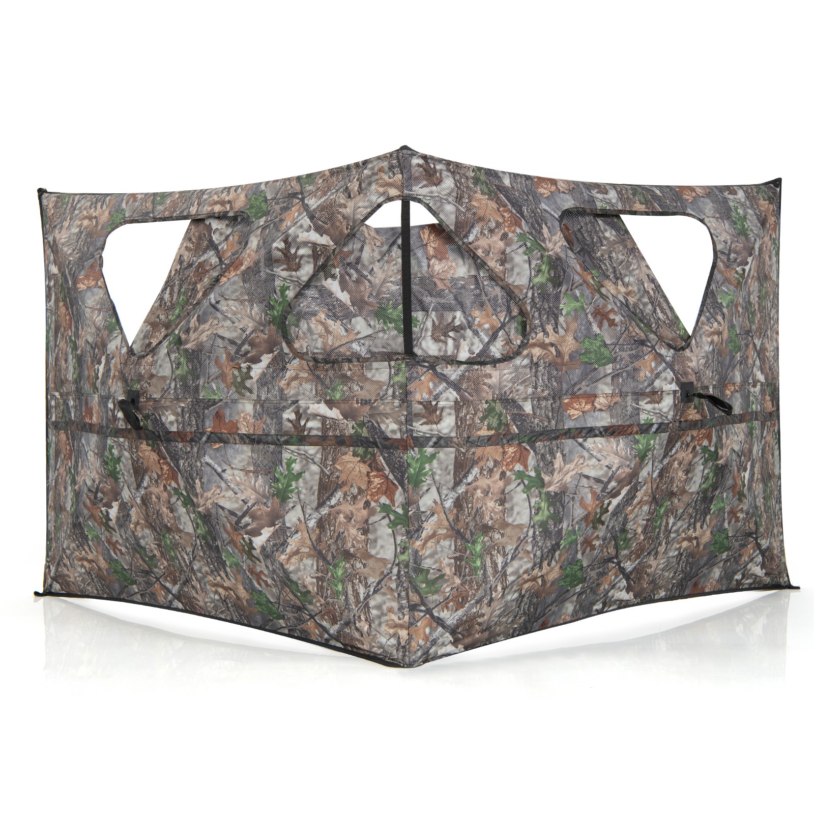 Turkey Hunting Ground Blind 2-Panel Pop Up Fence with 3 Shoot Through Ports
