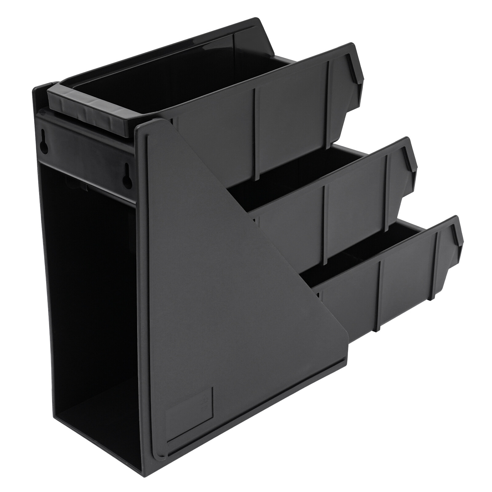 3 Tiers Compact Wooden Coffee Station Organizer for Counter，Condiment Organizer