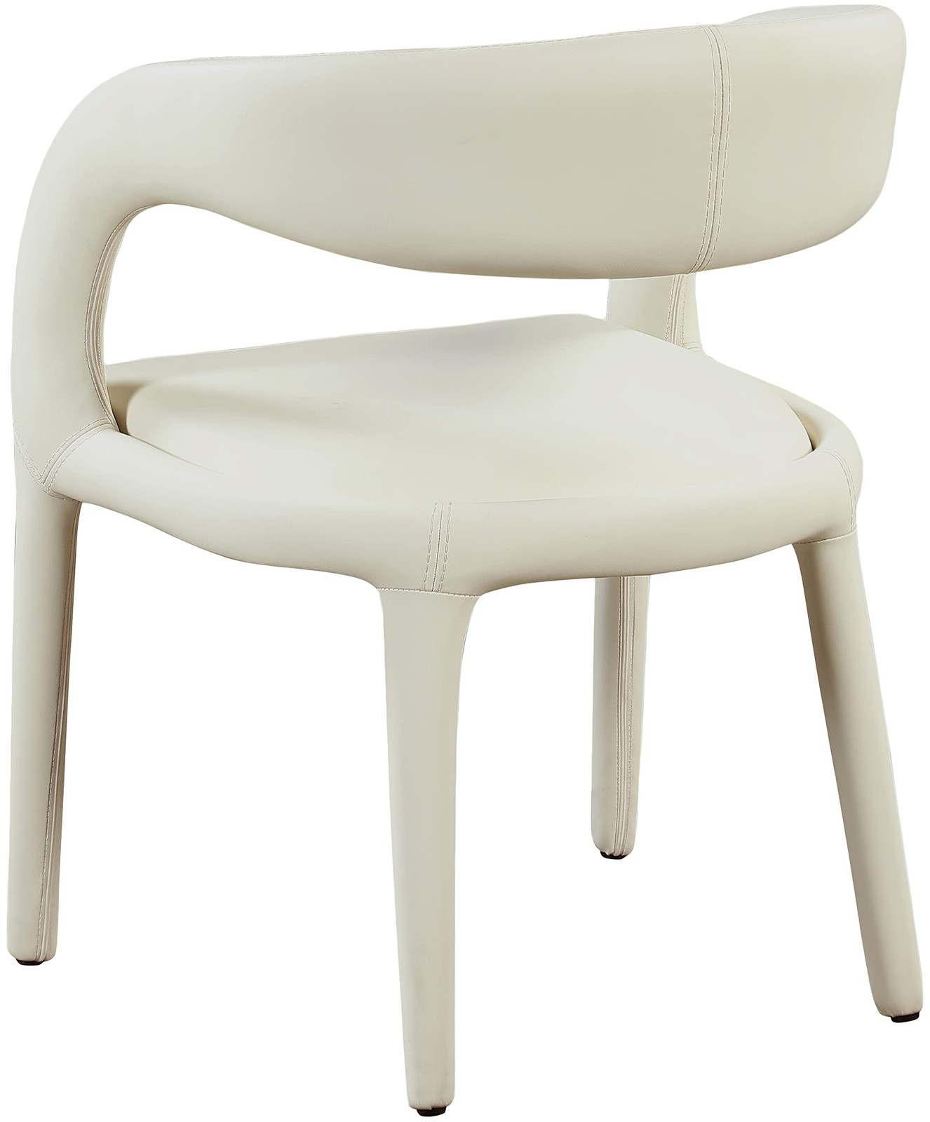 Meridian Furniture 987Cream-C Sylvester Collection Modern | Contemporary Vegan-m