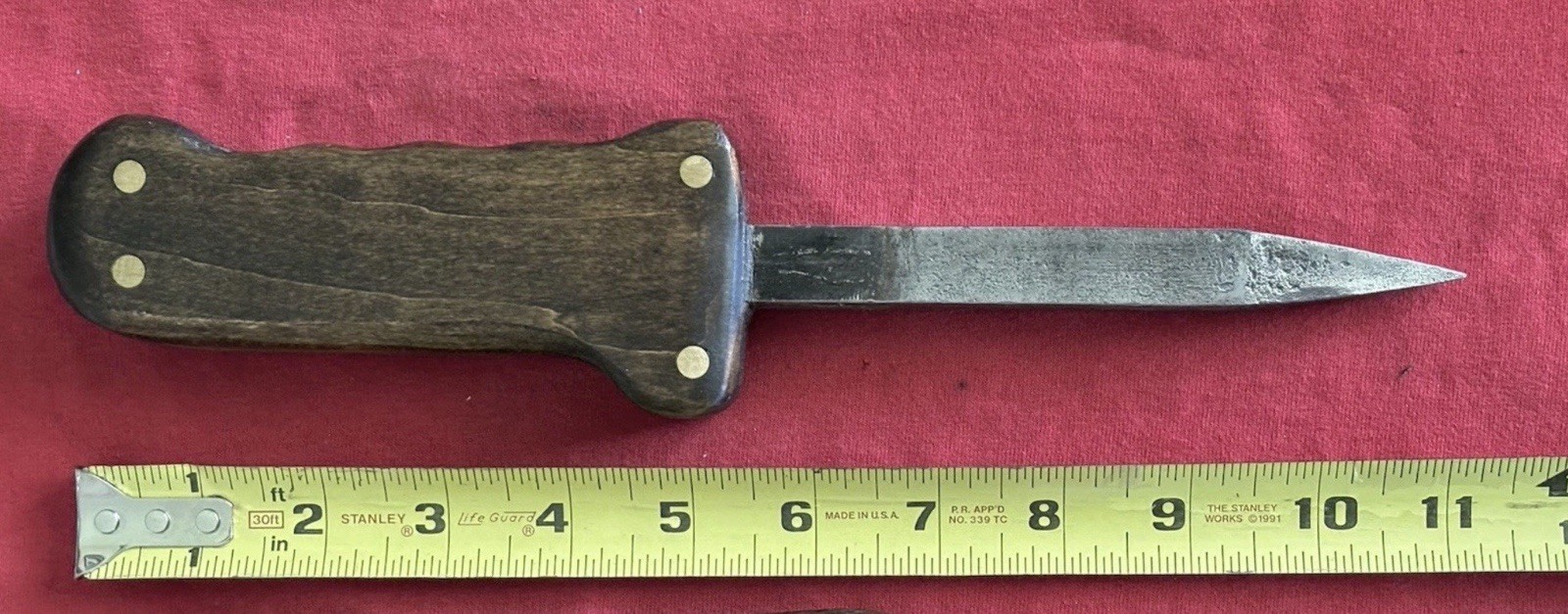 WW1 1914-1918 ENGLISH TRENCH SPIKE KNIFE - NEW WOOD GRIP