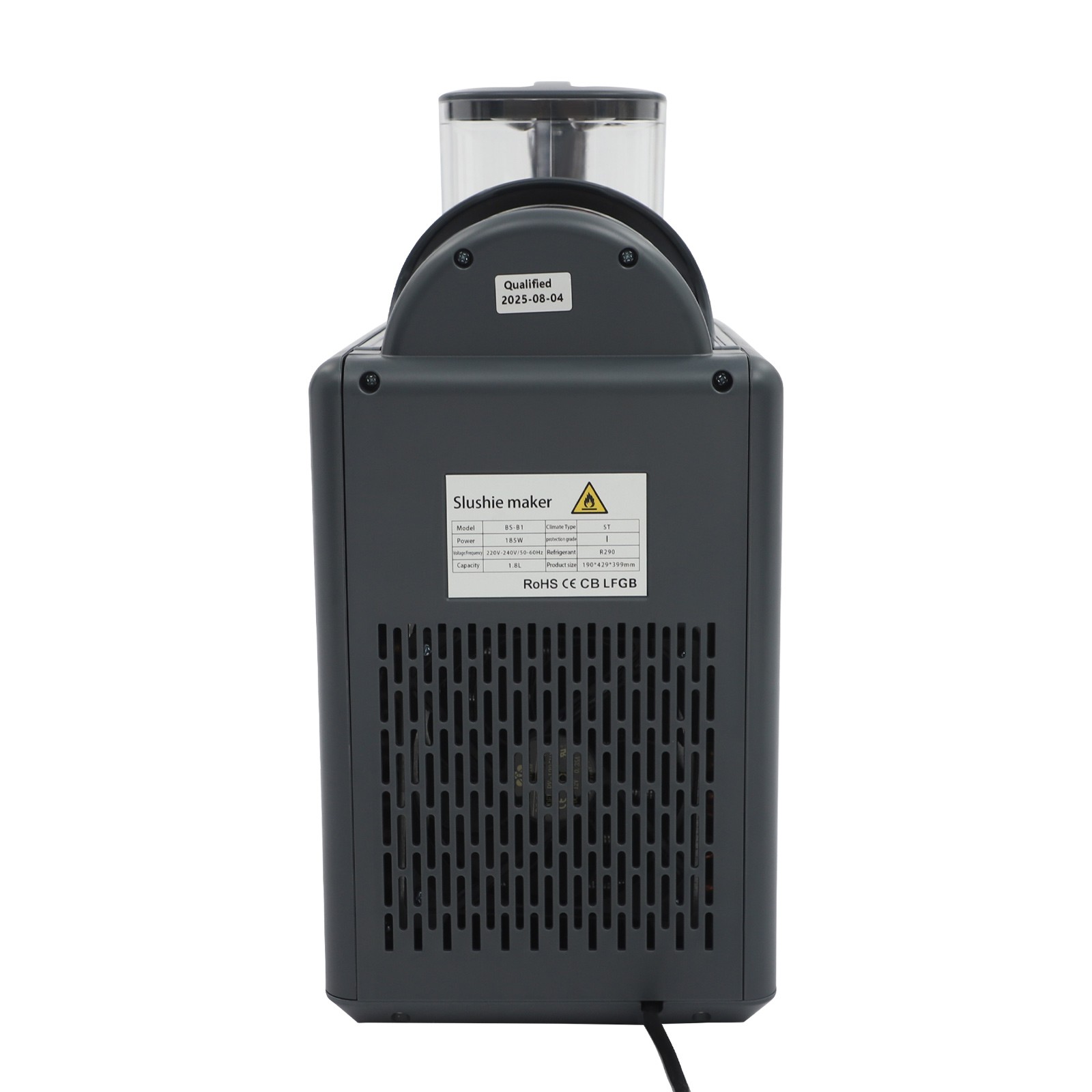 1.8L/0.48 Gallon Frozen Drink Machine Tabletop Electric Shaved Ice Machine 185W