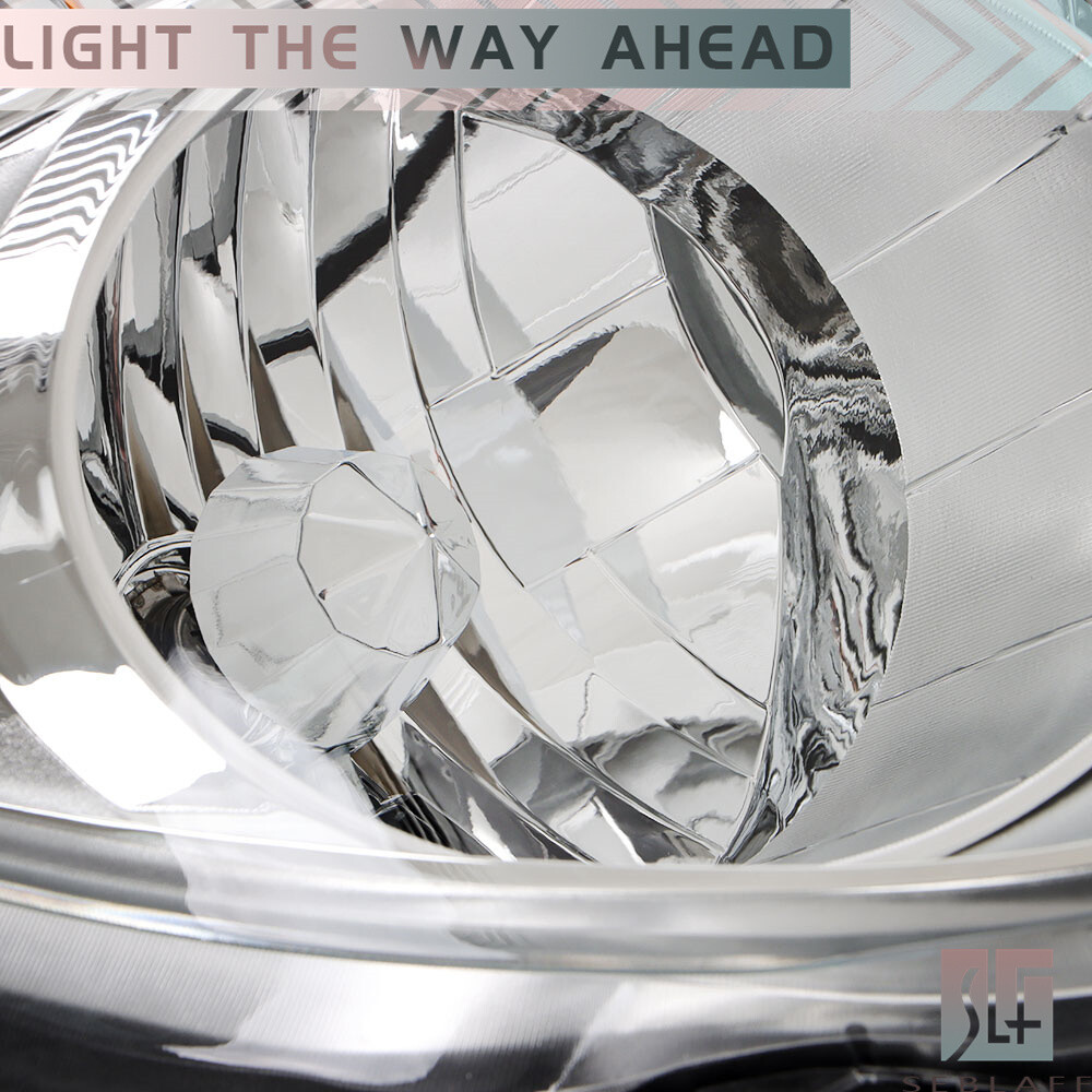 For 2010-2015 Chevy Equinox LT/LS Headlight Halogen Type LH + RH Chrome