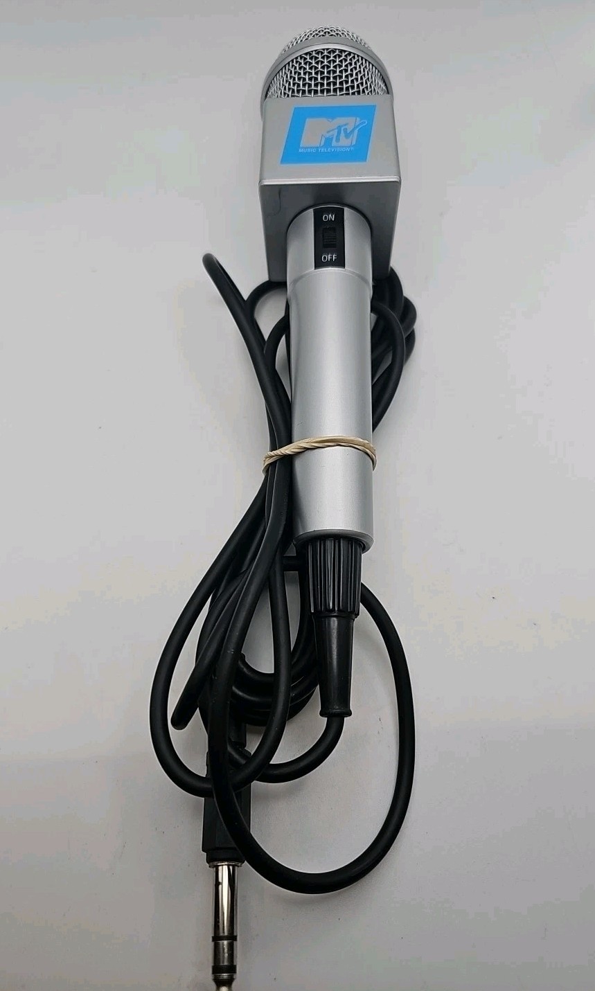 MTV branded Microphone -Wired Dynamic- Karaoke System - 6.3mm 1/4" Jack