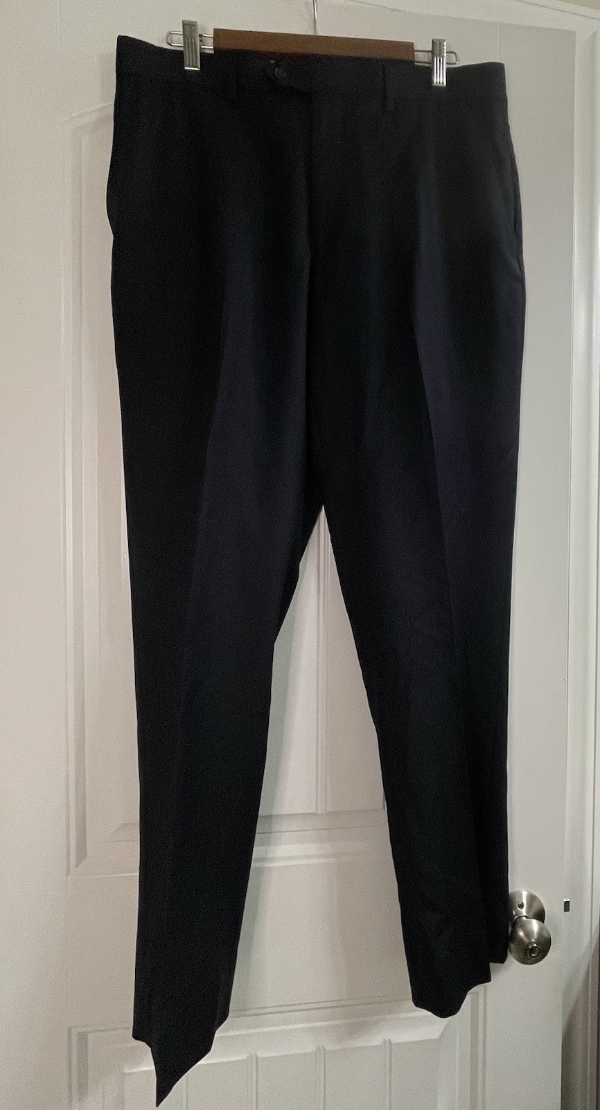 Jos A Bank Signature Collection Black Wool Suit Pants Mens 35R Tailored