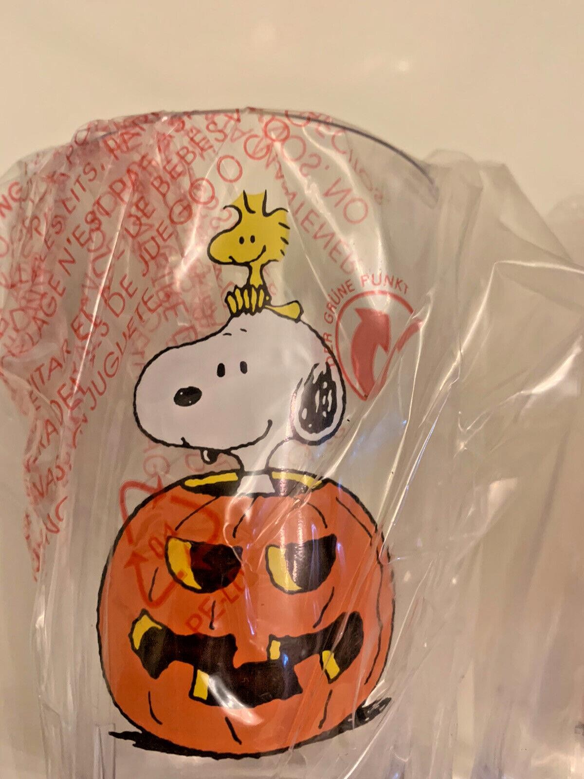 Disney Snoopy Pottery Barn cup Peanuts Halloween holiday party kid pumpkin new ,