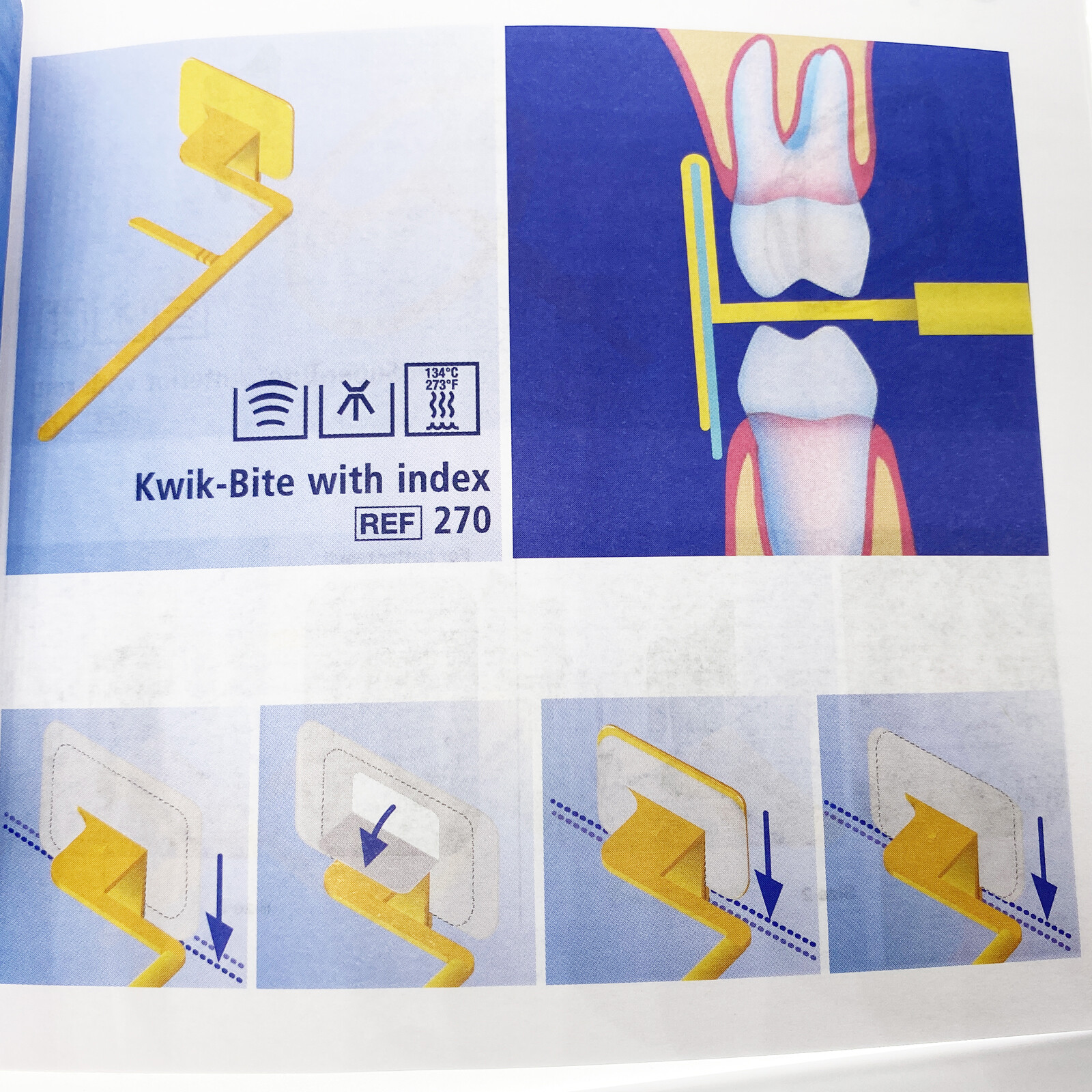 Dental X-Ray Holders (15pc) For Horizontal Bite Wings Kwik-Bite Ref: 270 By Kerr