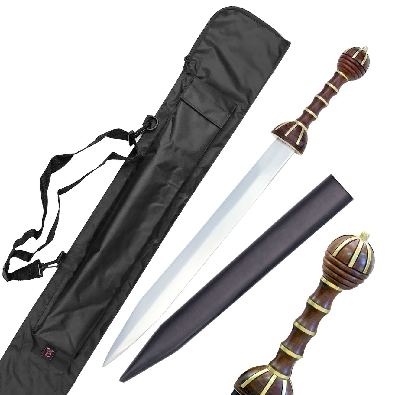 32" Roman Gladius Sword w/ Sheath Medieval Gladiator Greek Warrior Sword Cosplay