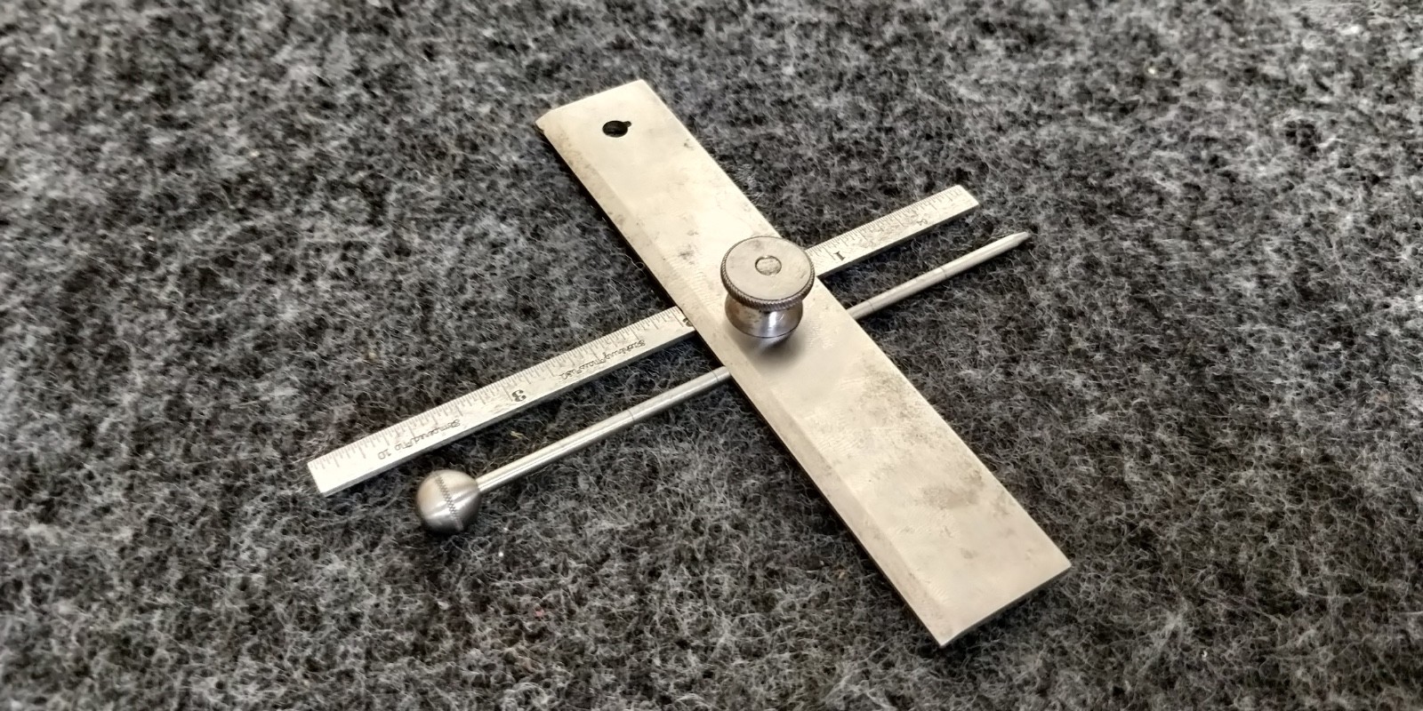 ANTIQUE Sawyer #57 Depth Gage machinist tool GREAT Condition