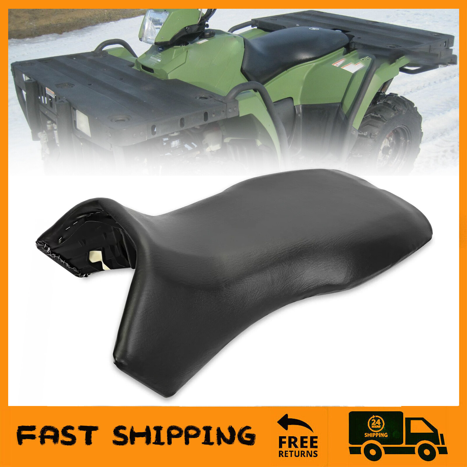 Complete Seat Black For Polaris Sportsman 500 05-13 Except 6x6, Tractor, Touring