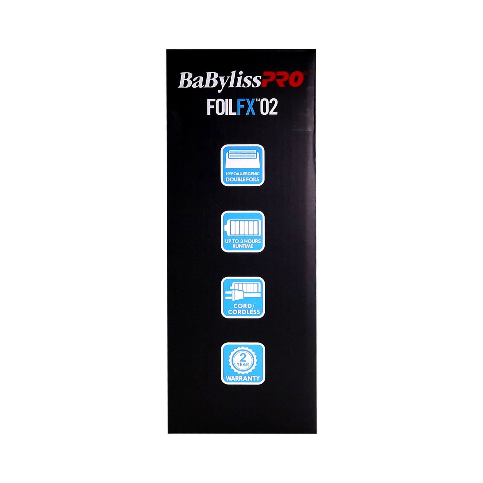 BaByliss Pro LIMITED EDITION Cordless Metal Double Foil Shaver (Blue) FXFS2BL