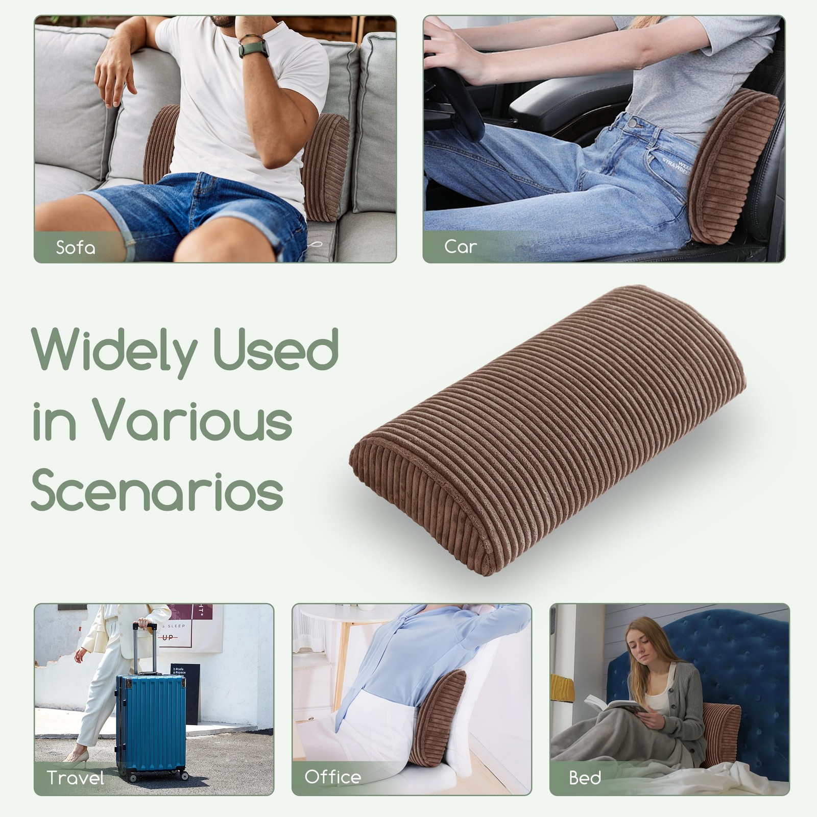 Lumbar Support Pillow for Recliner Chair/Accent Chair/Couch, Memory Foam Back...