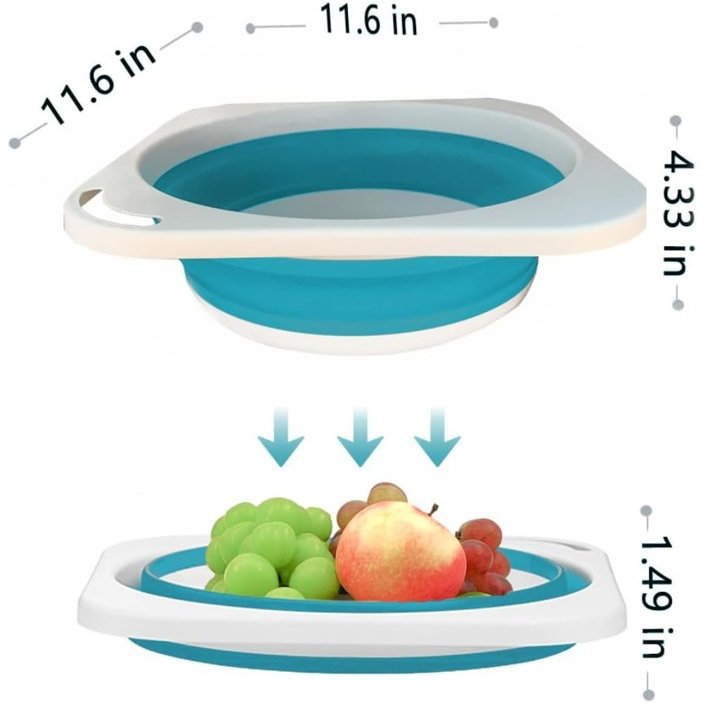 Portable Collapsible Wash Basin Foldable Sink Tub for Kitchen Camping Travel