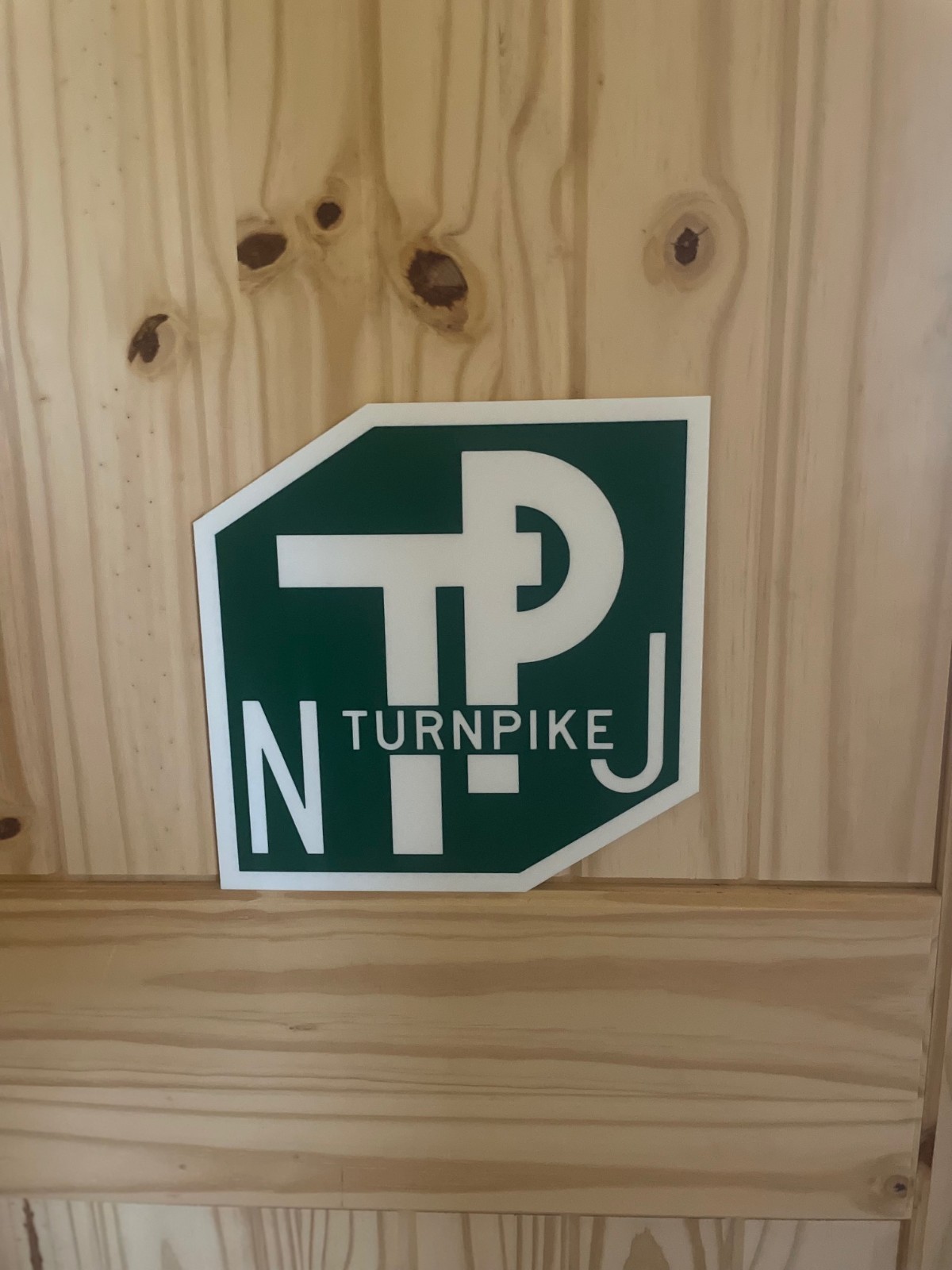 New Jersey Turnpike Road Sign