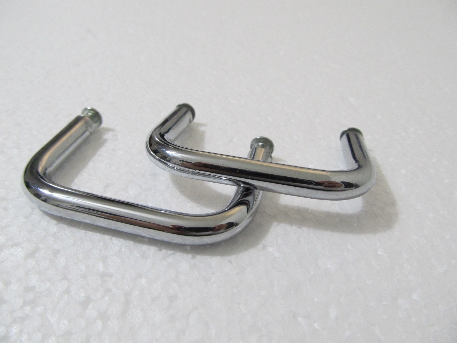 2U Chrome Rack Mount Handles w/ Screws - Equipment Amplifier