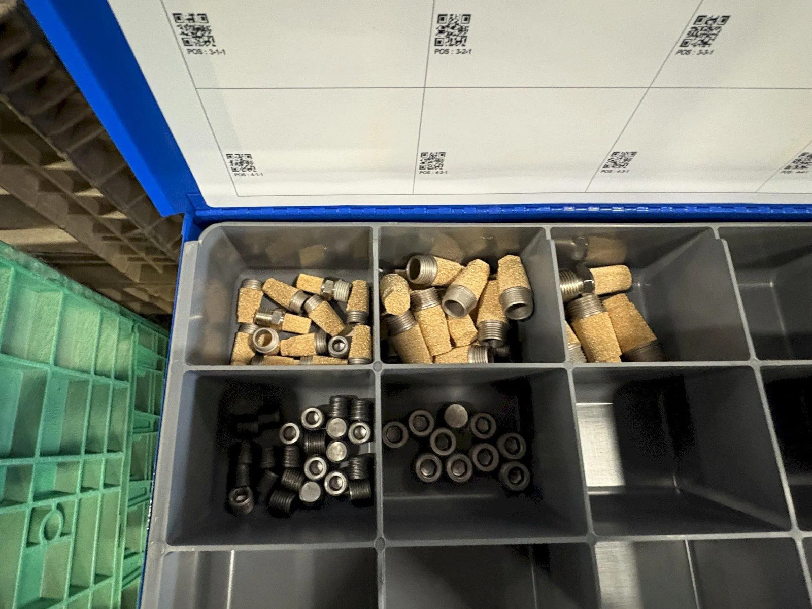 Fastenal 12 Drawer Parts Cabinet w/ Removable Drawers and Content