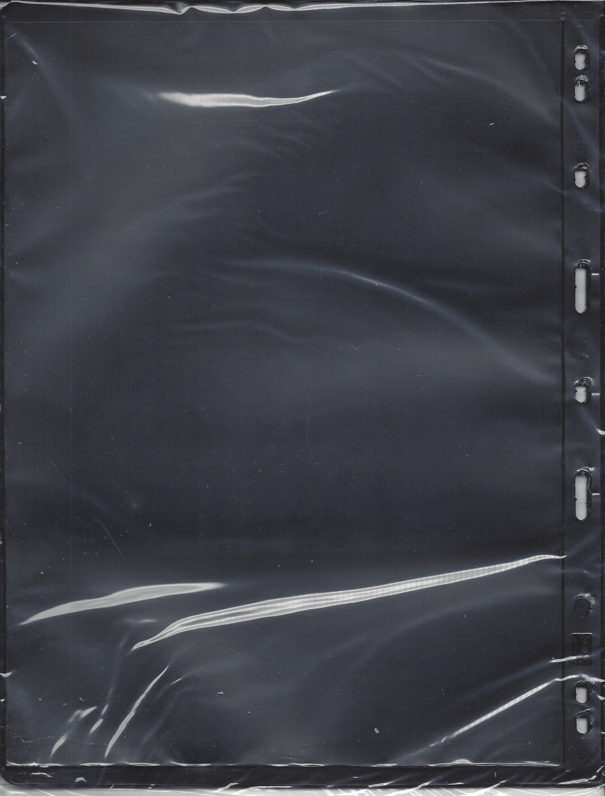 Supersafe Stock Sheets by Showgard S1 Two-Sided 1-Pocket Black Vario-Style Pkg 5