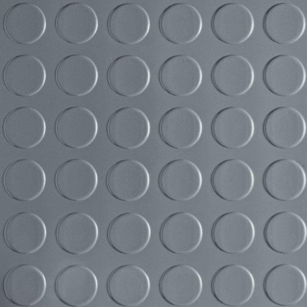 Coin 10X1 Ft. Grey Vinyl Garage Flooring Rolls