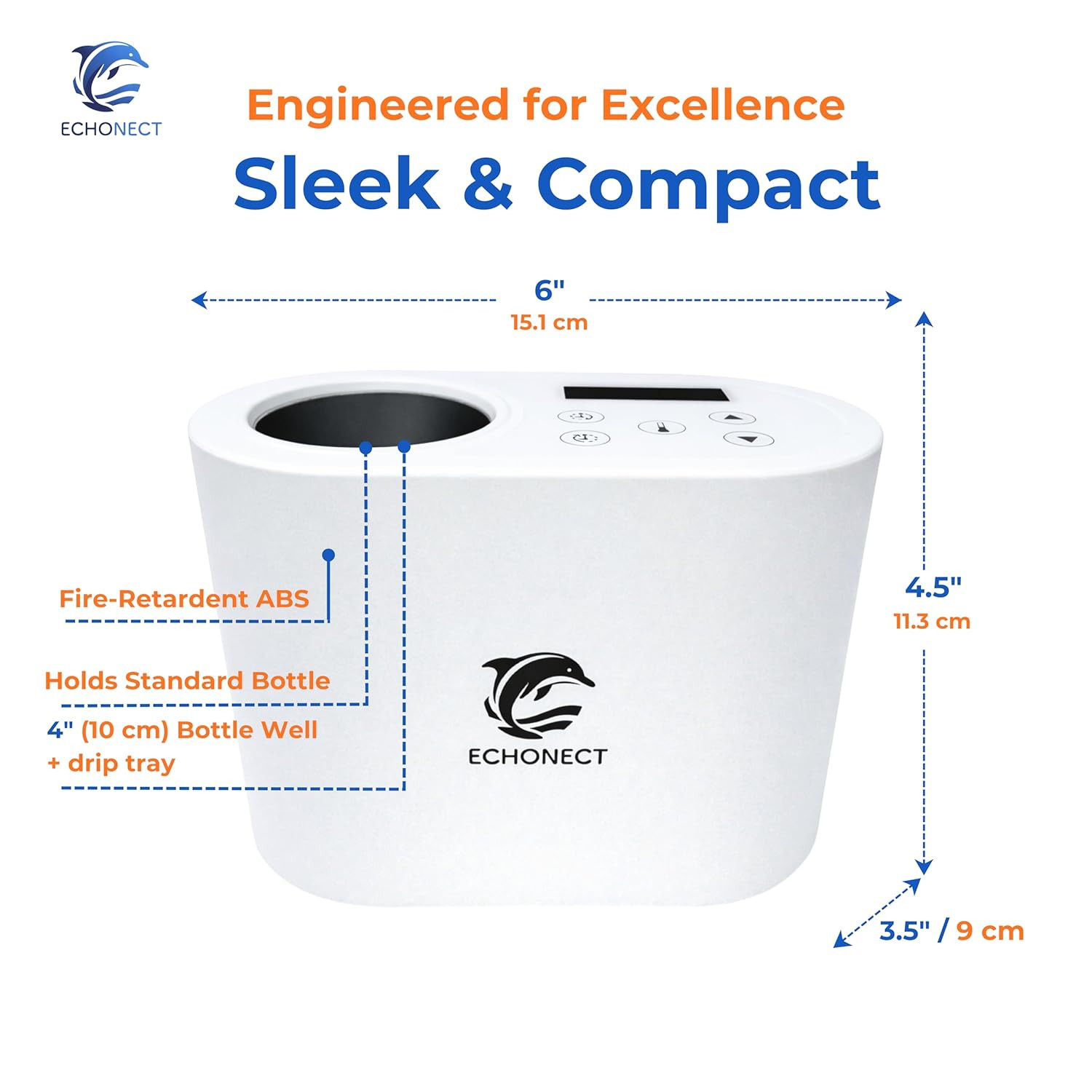 Ultrasound Gel Warmer Lite, Digital Temperature Control, Standard Bottle Compati