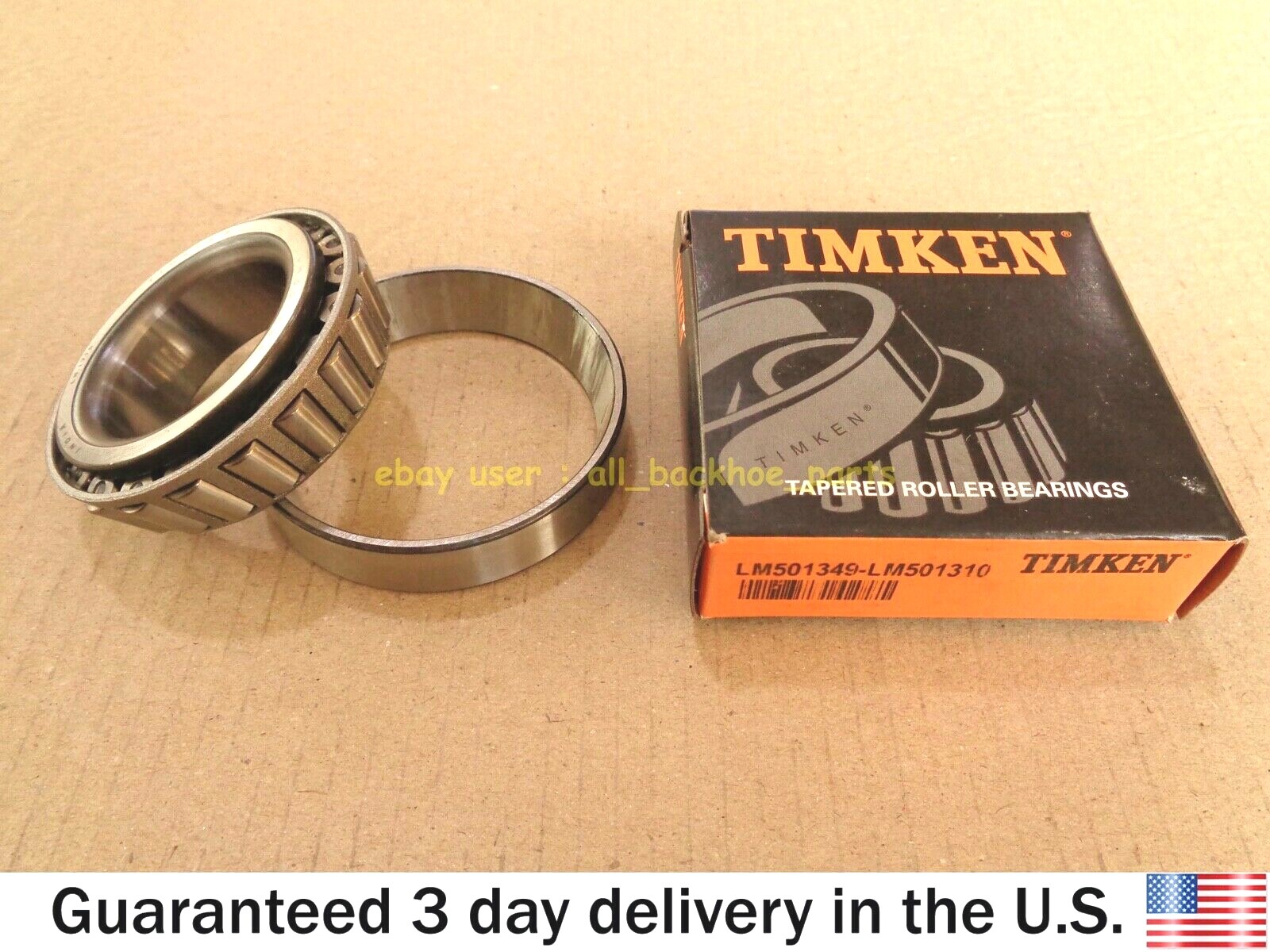 GENUINE TIMKEN TAPERED ROLLER BEARING LM501349 - LM501310 1.625 x 2.891 x 0.77"