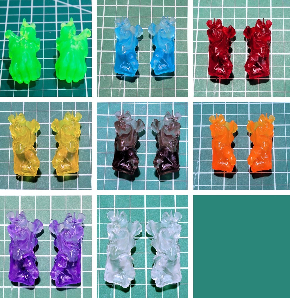 Custom Resin Flame  Fists Constructs 1:10 scale for Lantern figures