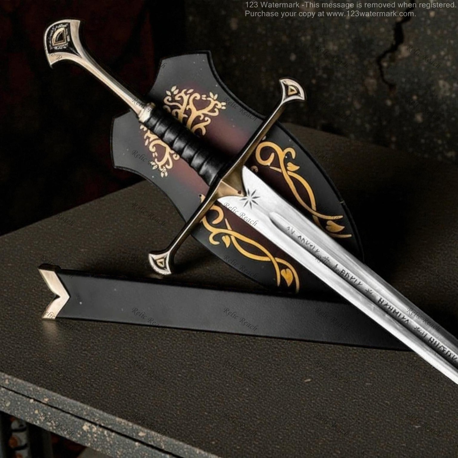 LOTR Narsil Anduril Sword Fantasy Collectibles Beautiful Wall decor Premium Gift